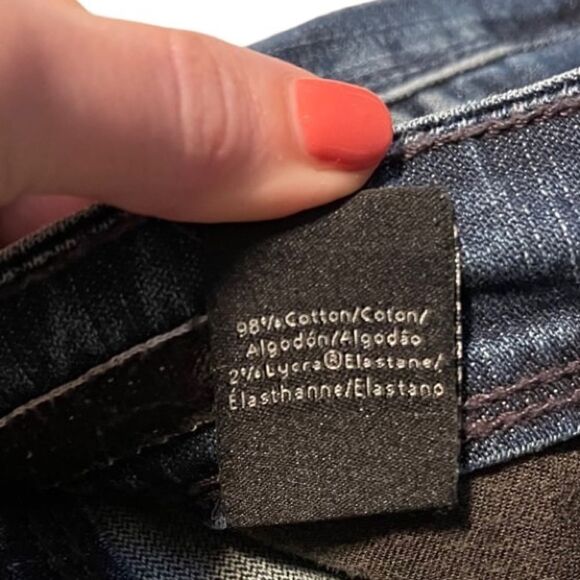 Calvin Klein- Women’s Dark Wash Boot Cut 99% Cotton Jeans, Size 32 - Picture 8 of 11